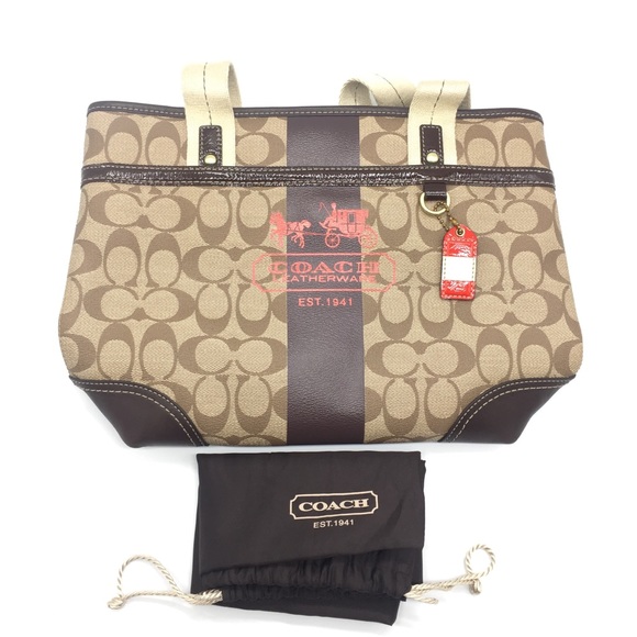 NWT Coach Canvas Tote Bag - Picture 11 of 12